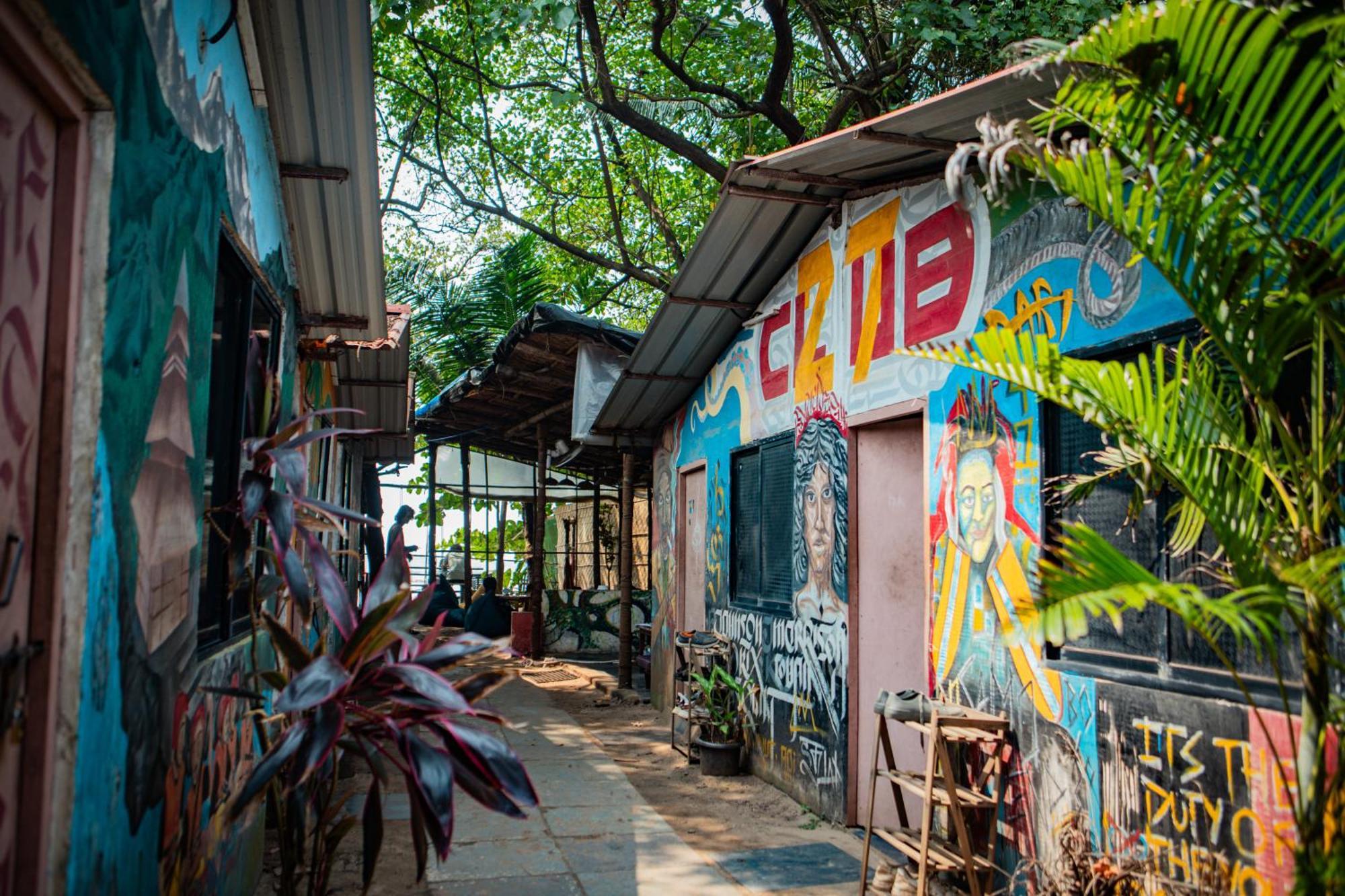 12 Monks - Beachside Hostel Arambol Ngoại thất bức ảnh